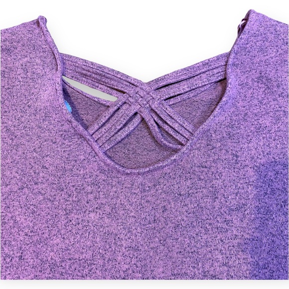 2for$25 NWOT Lily Morgan Rose Soft Stretch 3/4 Sleeve Top Criss Cross Size XL - Picture 7 of 10